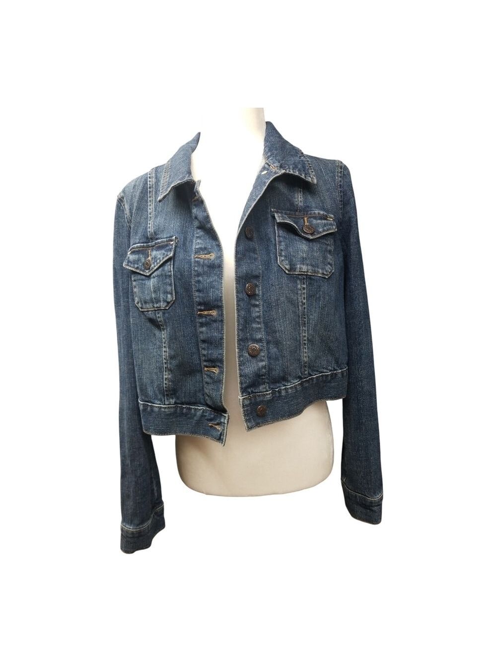 Old Navy Maternity Blue Jean Jacket Classic Style